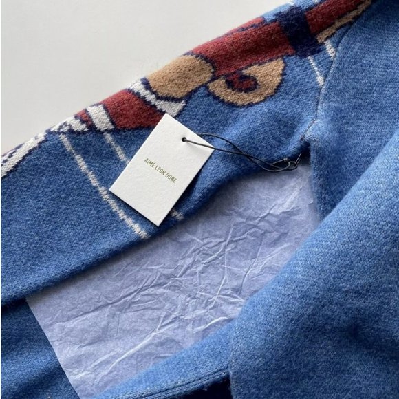 Aime Leon Dore Molina Dunk Sweater FW2020 size LARGE John Starks - Picture 4 of 6